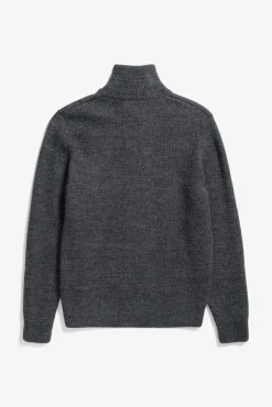 Norse Projects KNITWEAR>Hagen Wool Cotton Rib Full Zip Jacket