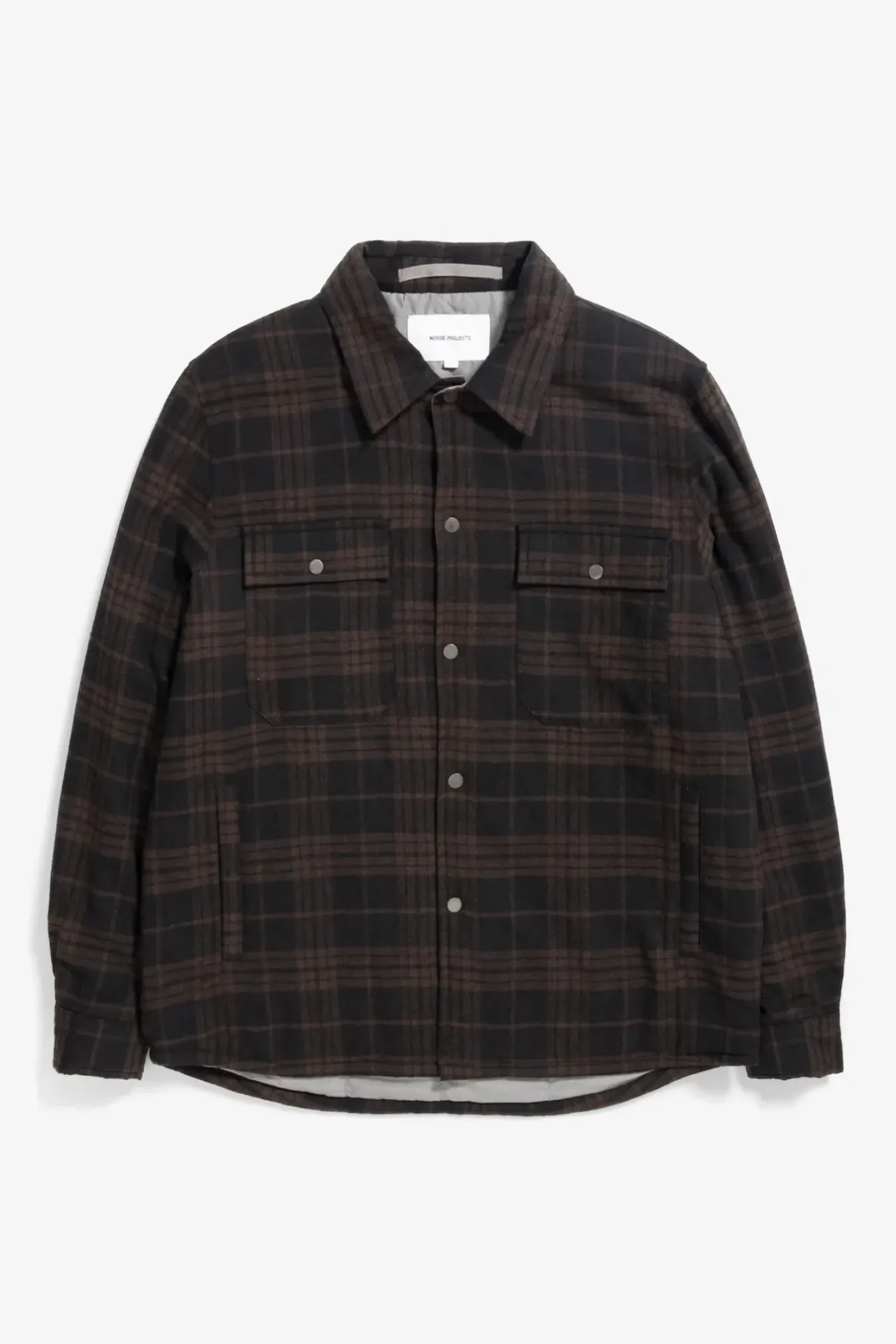 Norse Projects OVERSHIRTS>Hjalmer Insulated Wool Check Overshirt