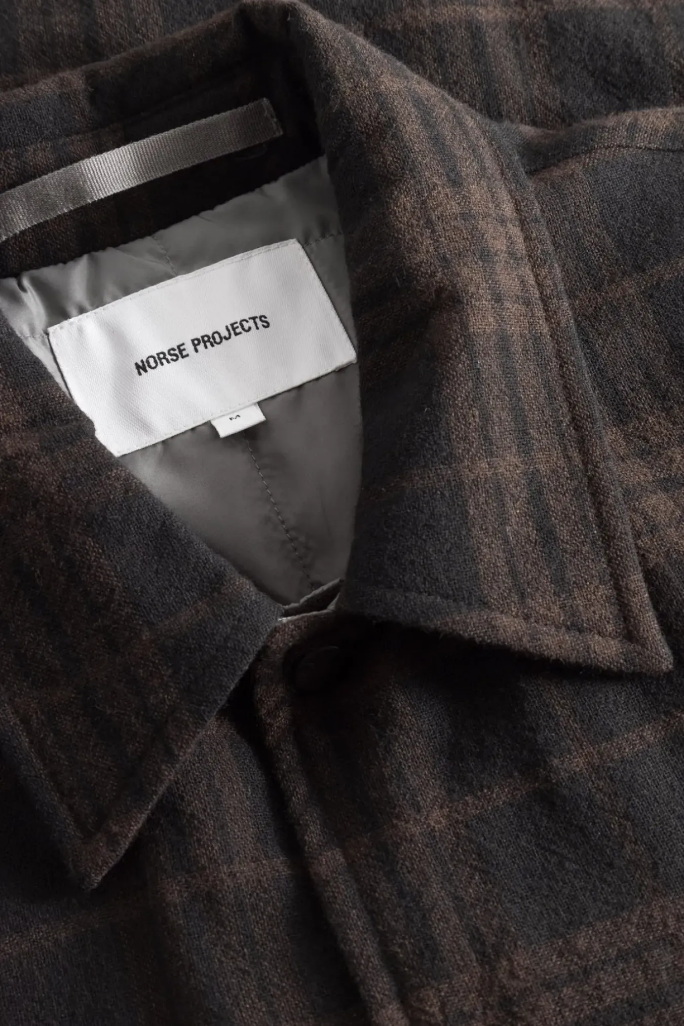 Norse Projects OVERSHIRTS>Hjalmer Insulated Wool Check Overshirt