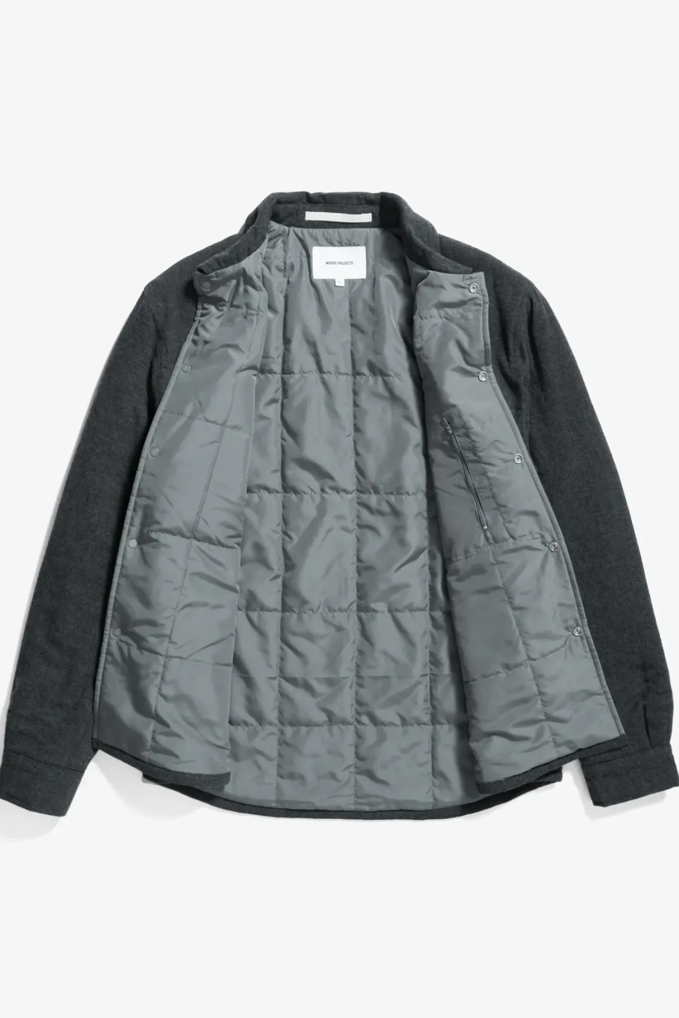 Norse Projects OVERSHIRTS>Hjalmer Insulated Wool Overshirt