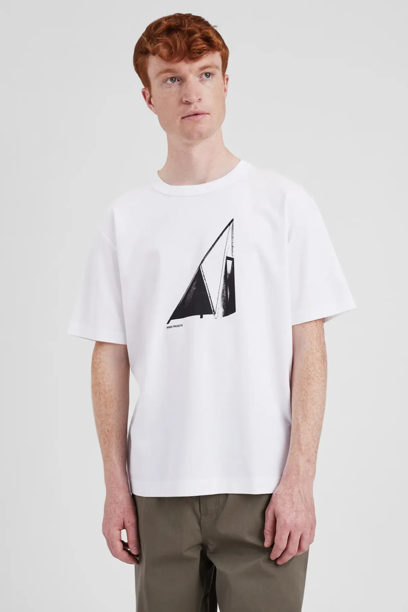 Norse Projects T-SHIRTS>Holger Organic Interlock Hide Print T-Shirt
