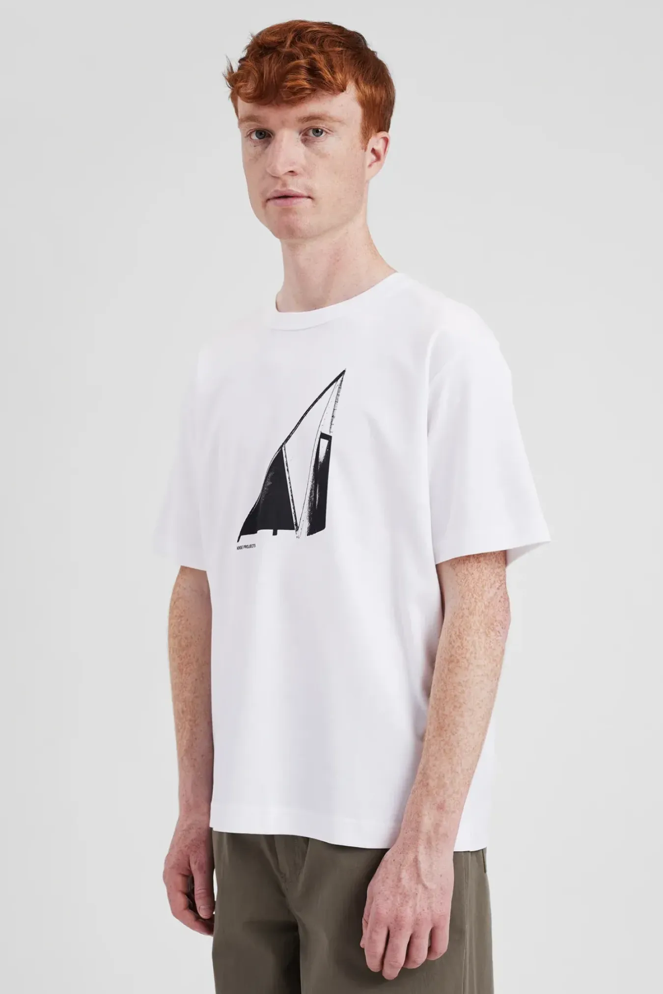 Norse Projects T-SHIRTS>Holger Organic Interlock Hide Print T-Shirt