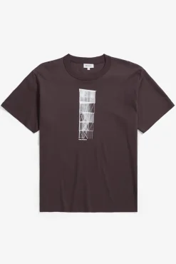 Norse Projects T-SHIRTS>Holger Organic Interlock Tower Print T-Shirt