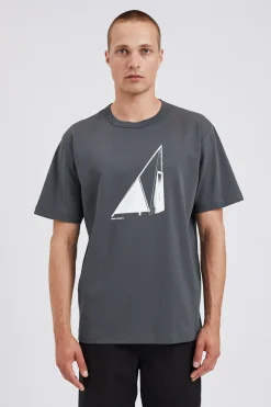 Norse Projects T-SHIRTS>Holger Organic Interlock Hide Print T-Shirt