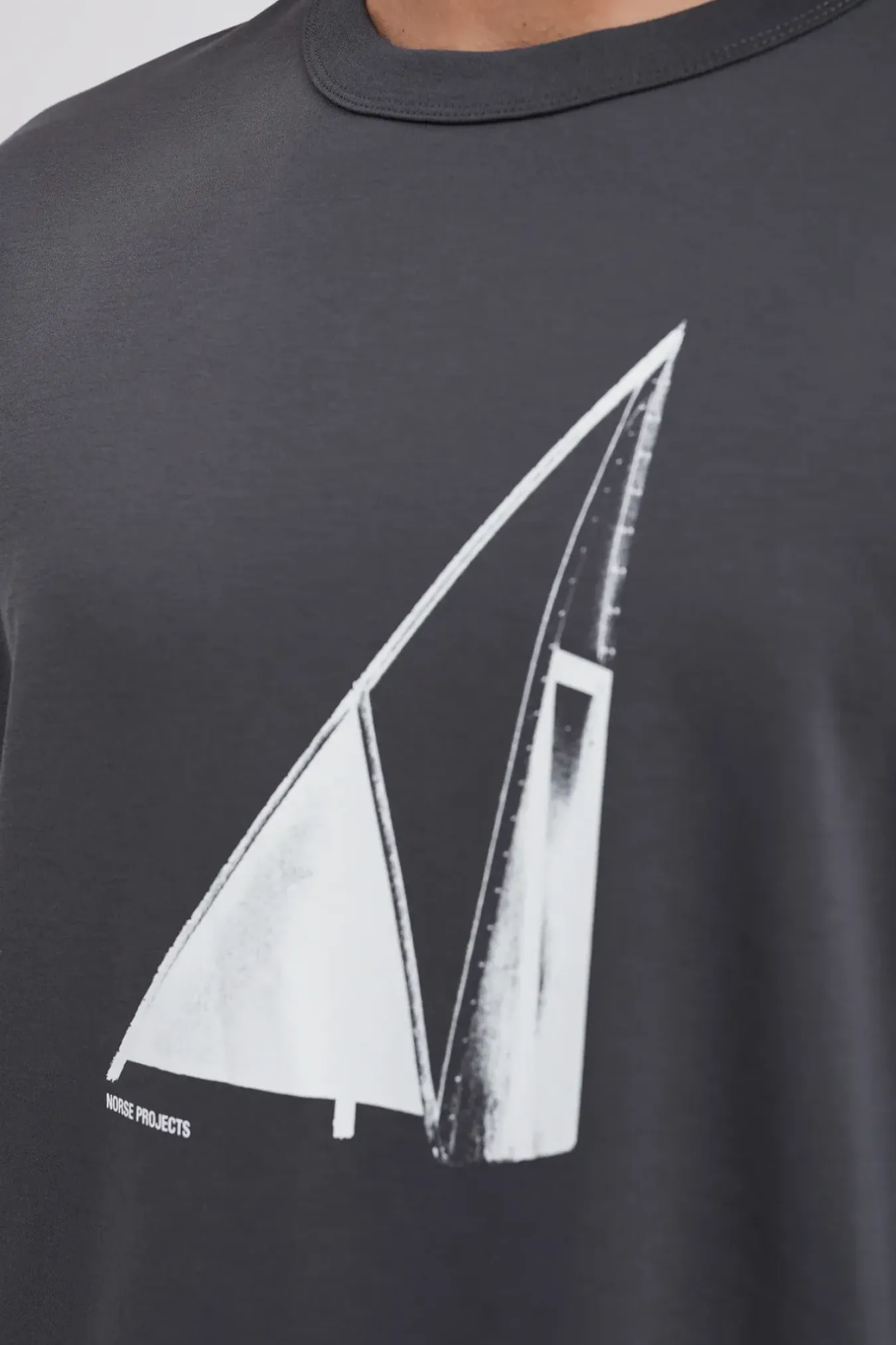 Norse Projects T-SHIRTS>Holger Organic Interlock Hide Print T-Shirt