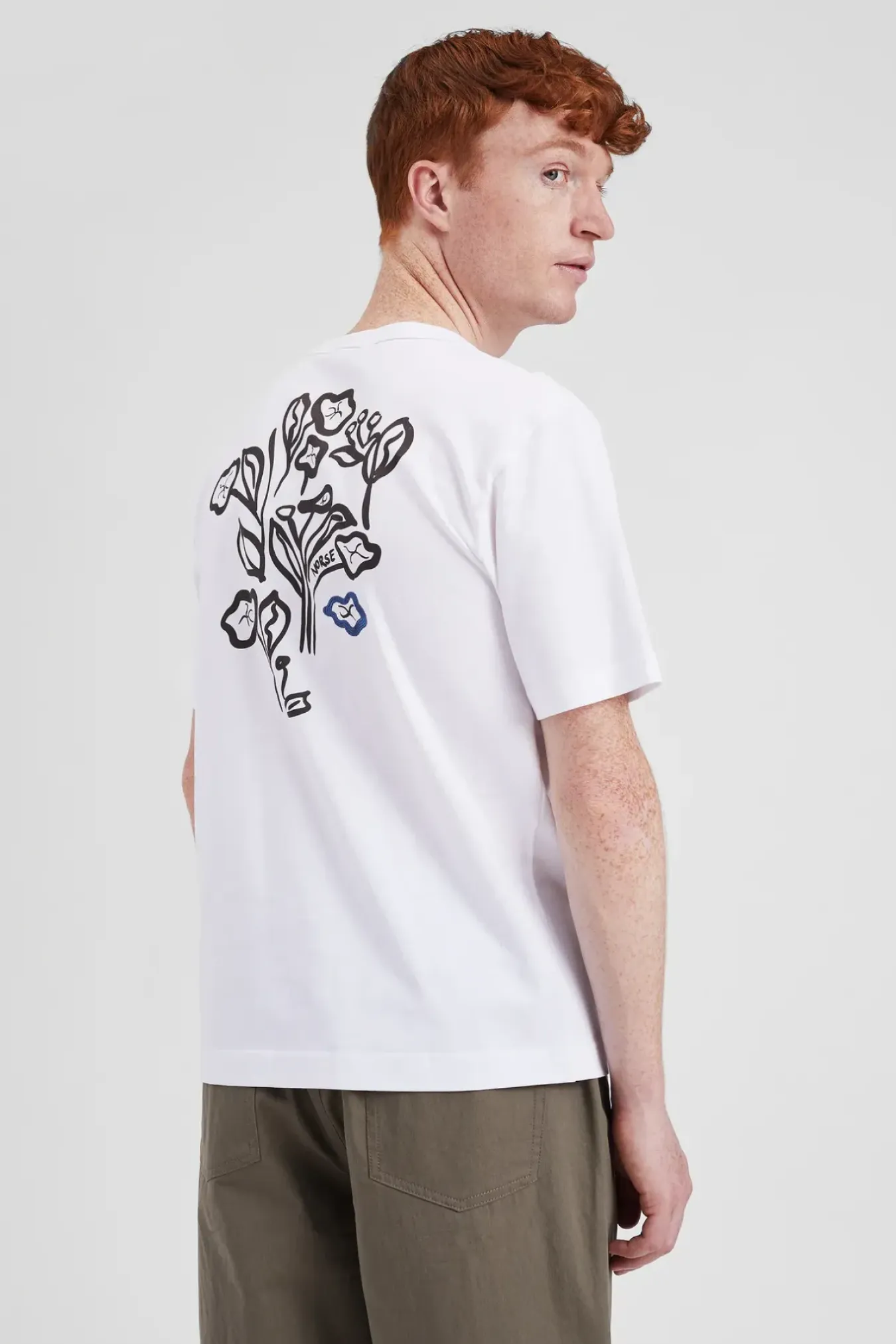 Norse Projects T-SHIRTS>Holger Organic Poppy T-Shirt