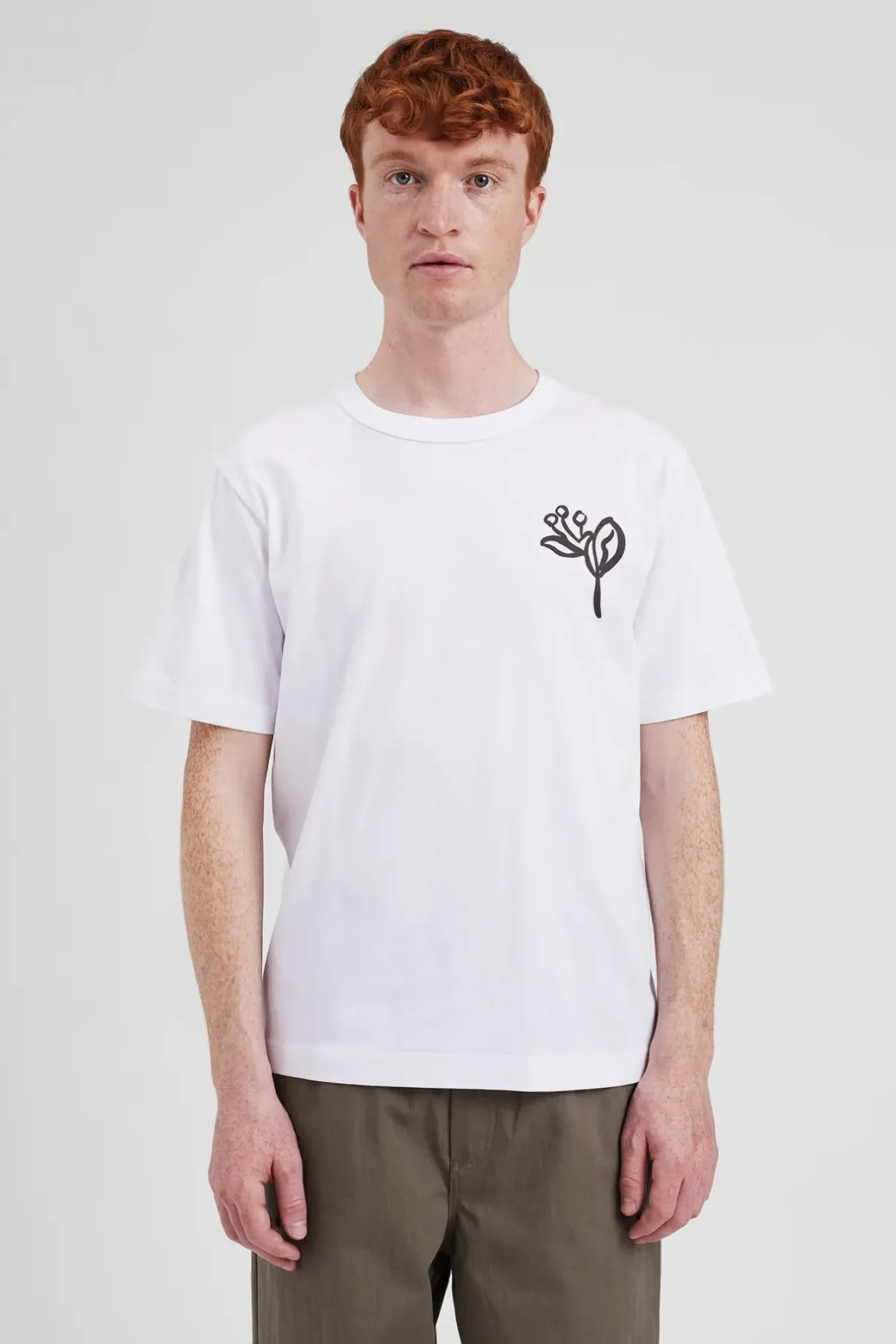 Norse Projects T-SHIRTS>Holger Organic Poppy T-Shirt