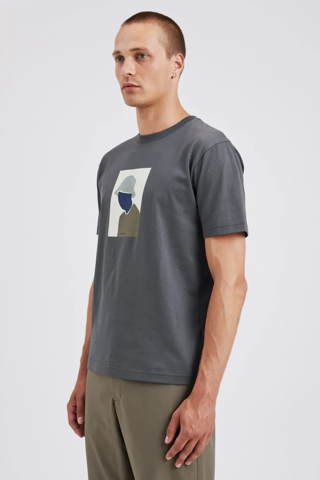 Norse Projects T-SHIRTS>Johannes Organic Bucket Hat Print T-shirt
