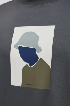 Norse Projects T-SHIRTS>Johannes Organic Bucket Hat Print T-shirt
