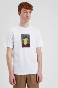 Norse Projects T-SHIRTS>Johannes Organic Cap Print T-shirt