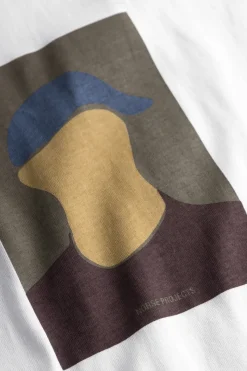 Norse Projects T-SHIRTS>Johannes Organic Cap Print T-shirt