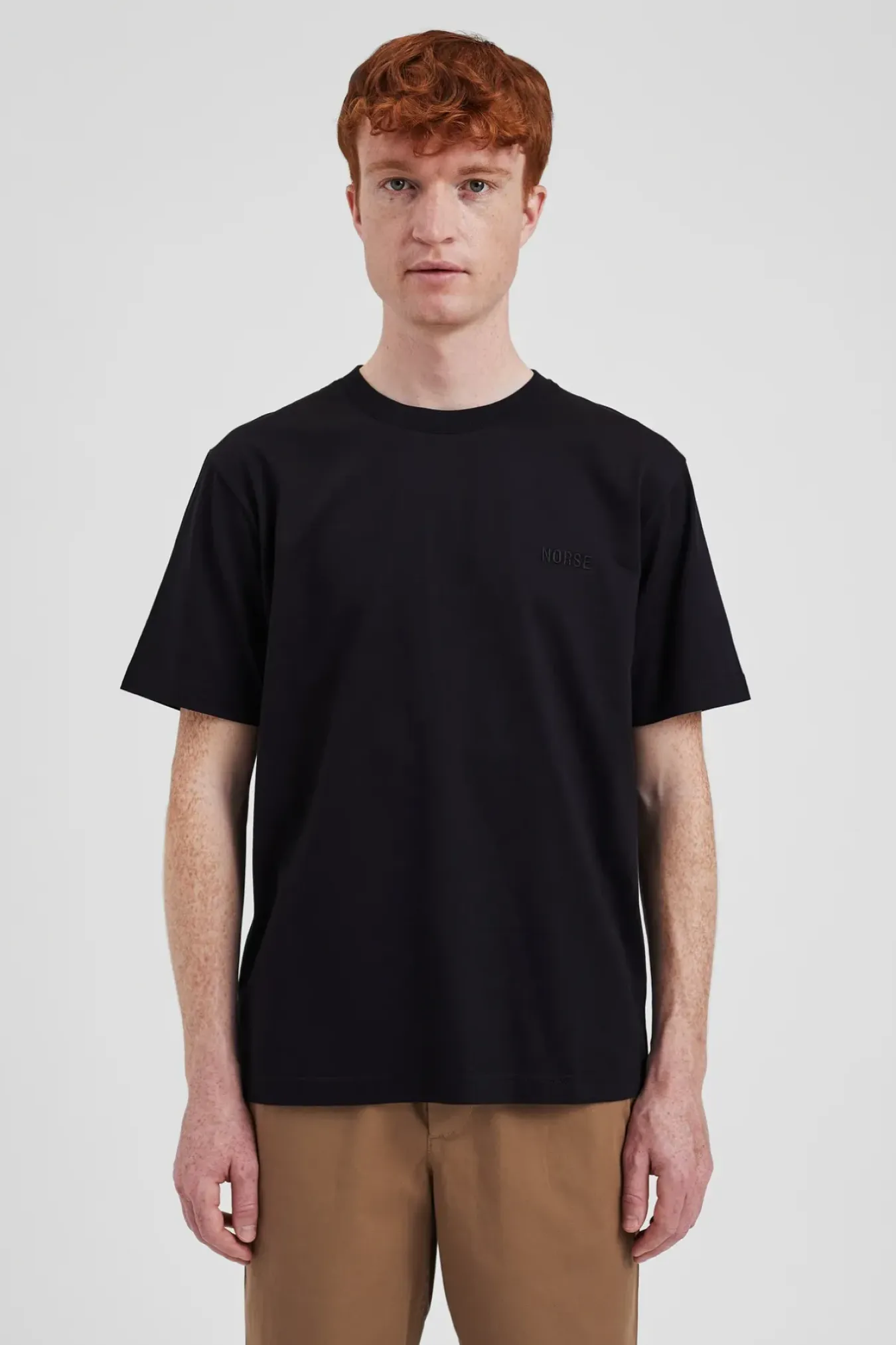Norse Projects T-SHIRTS>Johannes Organic NORSE Logo T-shirt