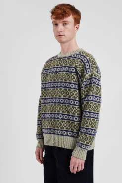 Norse Projects KNITWEAR>Jonas Scottish Lambswool Fair Isle Sweater