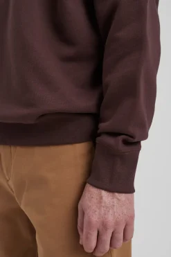 Norse Projects SWEATSHIRTS>Ketel Relaxed Organic NORSE Logo Half Zip
