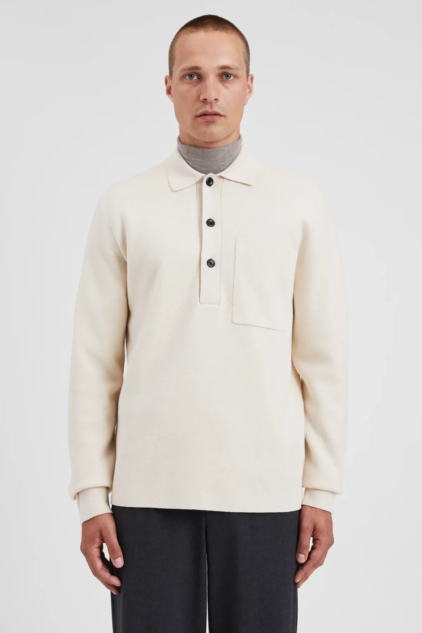 Norse Projects KNITWEAR>Kian Merino Cotton Milano Polo
