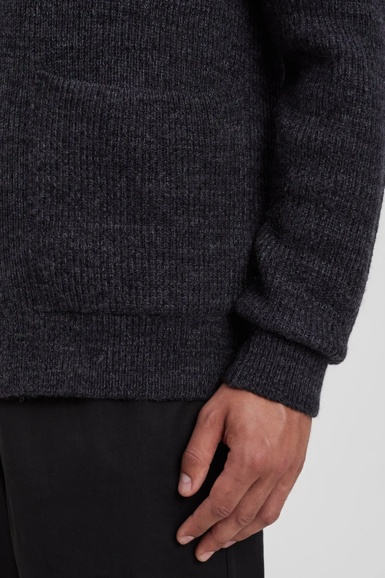 Norse Projects KNITWEAR>Loki Wool Cotton Rib Cardigan