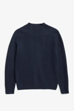 Norse Projects KNITWEAR>Loki Wool Cotton Rib Cardigan