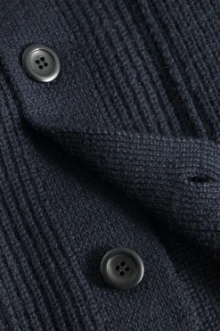 Norse Projects KNITWEAR>Loki Wool Cotton Rib Cardigan