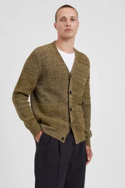 Norse Projects KNITWEAR>Loki Wool Cotton Rib Cardigan