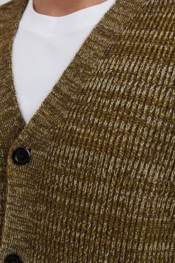 Norse Projects KNITWEAR>Loki Wool Cotton Rib Cardigan