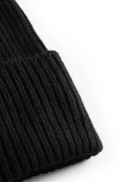 Norse Projects BEANIES>Merino Lambswool Rib N Logo Beanie