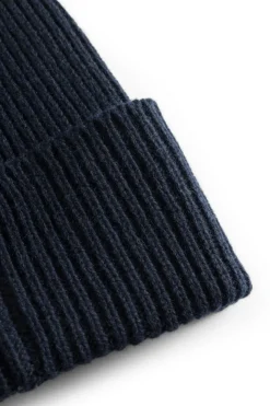 Norse Projects BEANIES>Merino Lambswool Rib N Logo Beanie