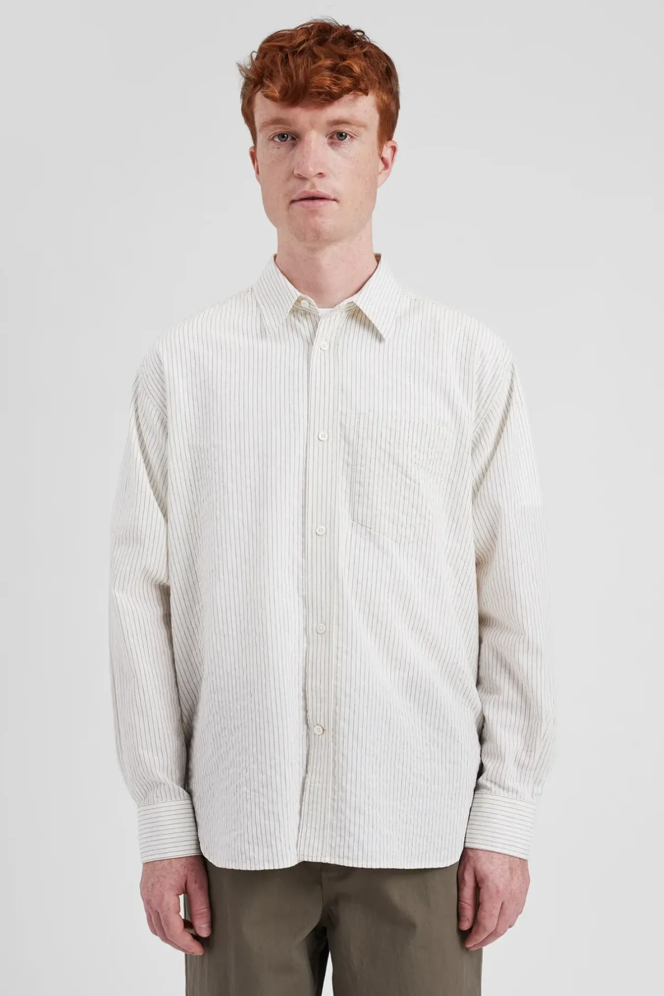Norse Projects SHIRTING>Mo Oversized Striped Shirt