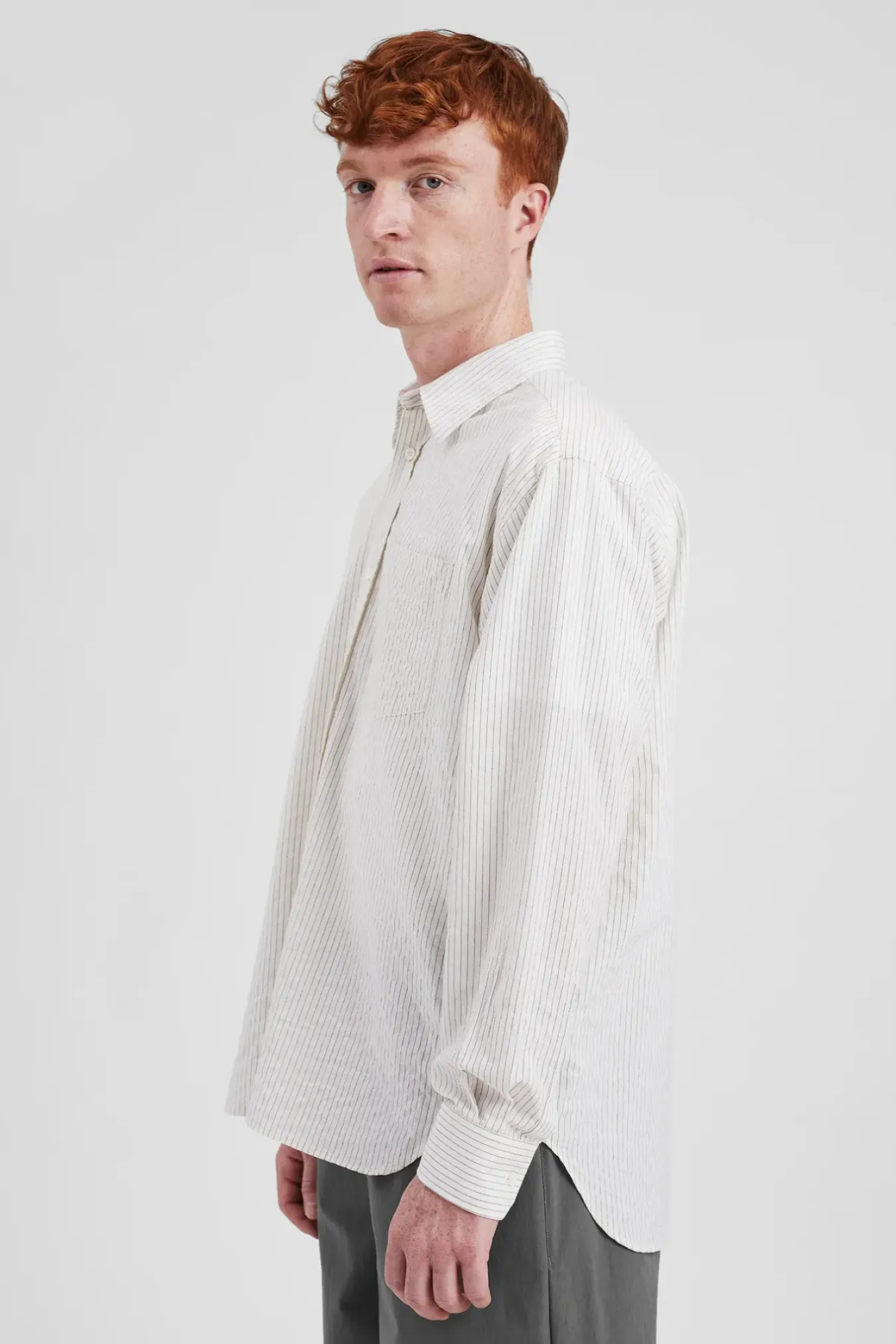 Norse Projects SHIRTING>Mo Oversized Striped Shirt