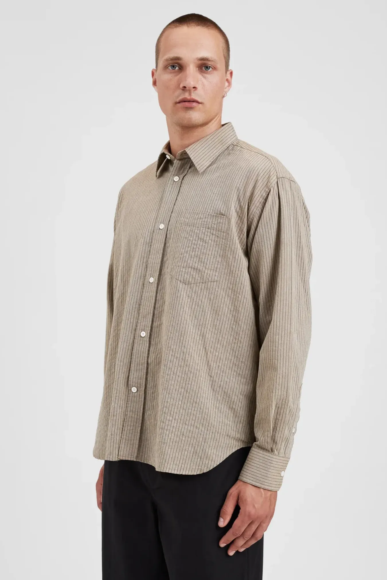 Norse Projects SHIRTING>Mo Oversized Striped Shirt