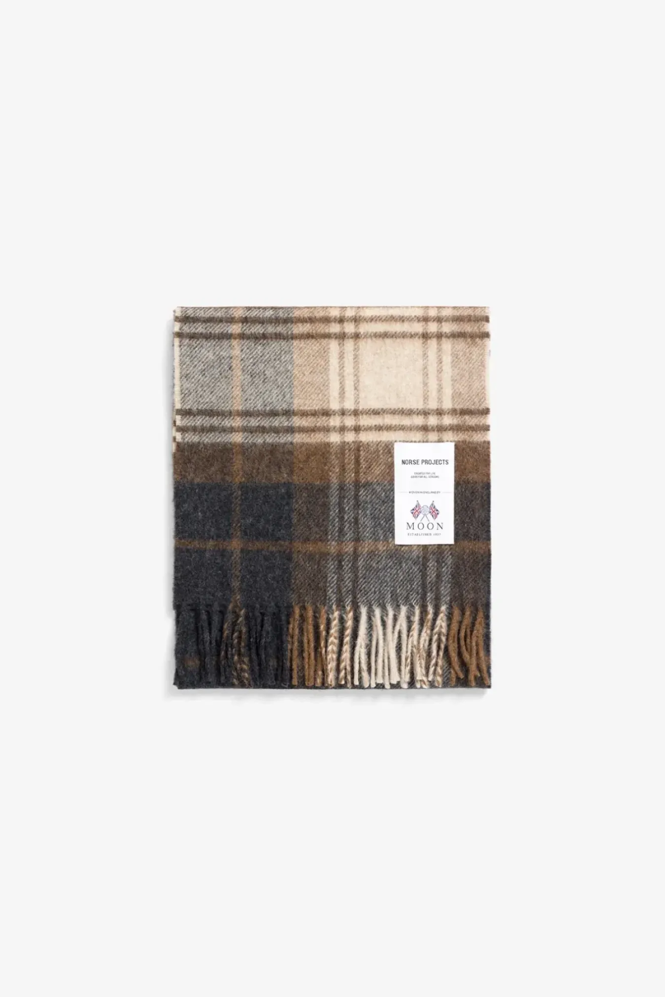 Norse Projects ACCESSORIES>Moon Checked Merino Lambswool Scarf