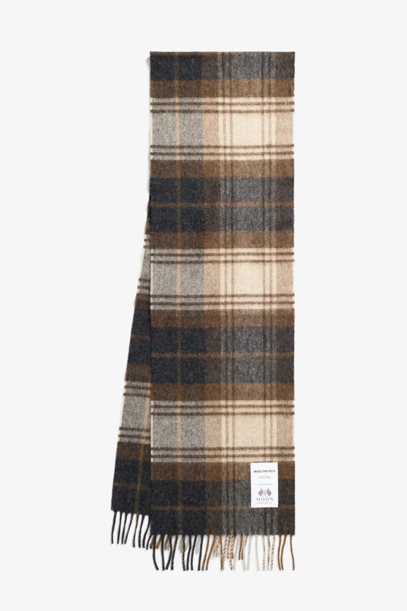 Norse Projects ACCESSORIES>Moon Checked Merino Lambswool Scarf