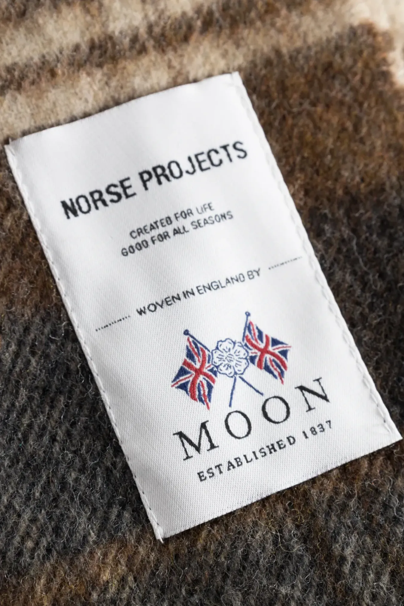 Norse Projects ACCESSORIES>Moon Checked Merino Lambswool Scarf