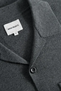 Norse Projects KNITWEAR>Nicolai Merino Cotton Milano Jacket