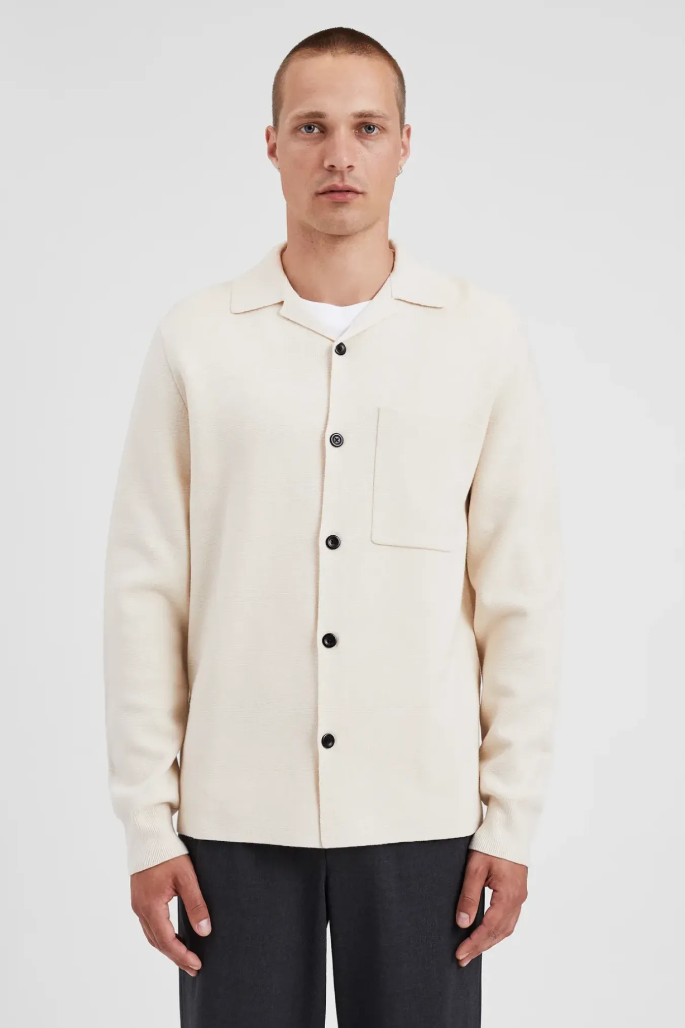 Norse Projects KNITWEAR>Nicolai Merino Cotton Milano Jacket