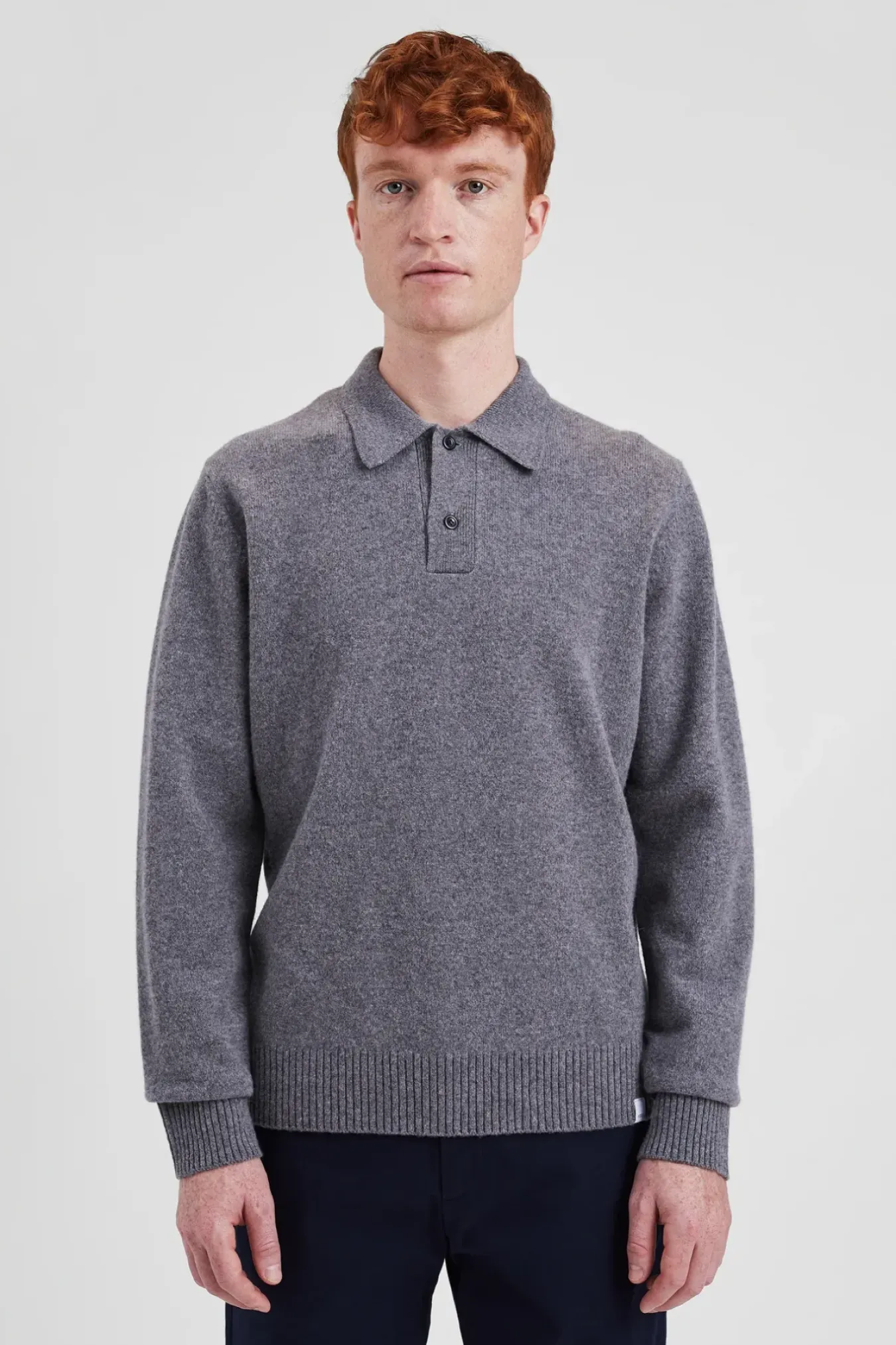 Norse Projects KNITWEAR>Norse Standard Merino Lambswool Polo