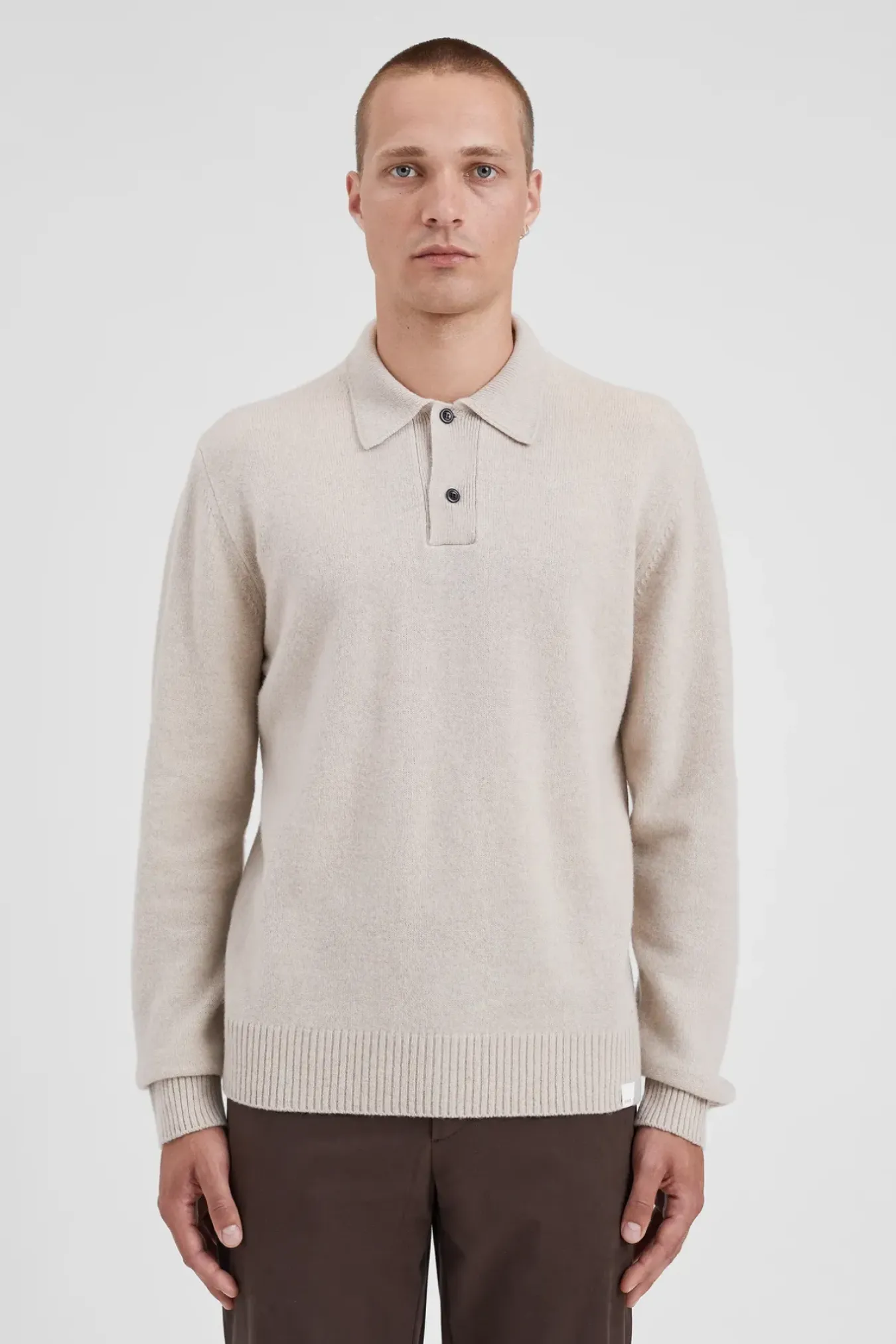 Norse Projects KNITWEAR>Norse Standard Merino Lambswool Polo