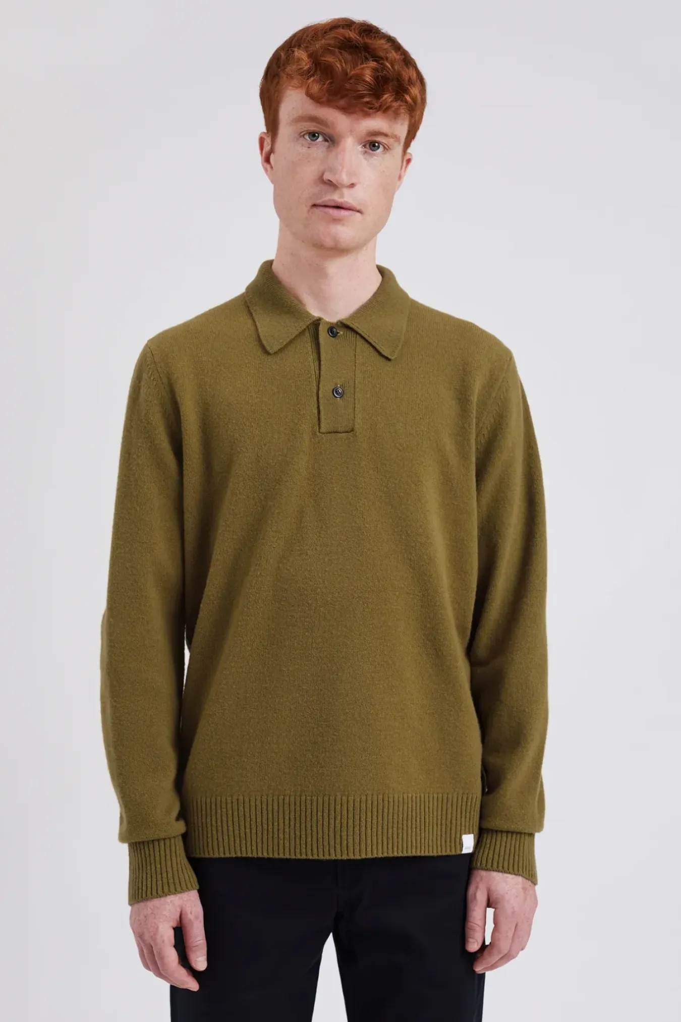 Norse Projects KNITWEAR>Norse Standard Merino Lambswool Polo