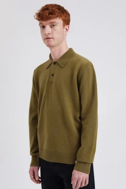 Norse Projects KNITWEAR>Norse Standard Merino Lambswool Polo