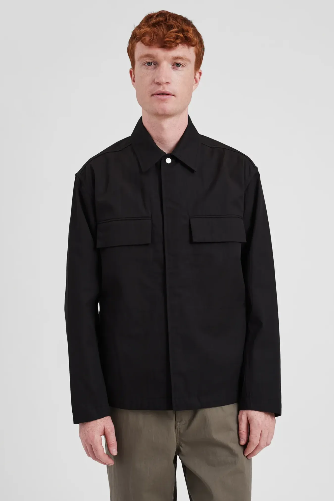 Norse Projects OVERSHIRTS>Pelle Fine Broken Twill Overshirt