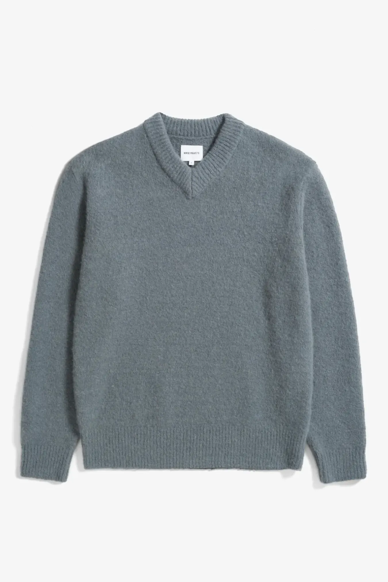 Norse Projects KNITWEAR>Rasmus Relaxed Brushed V-Neck Sweater