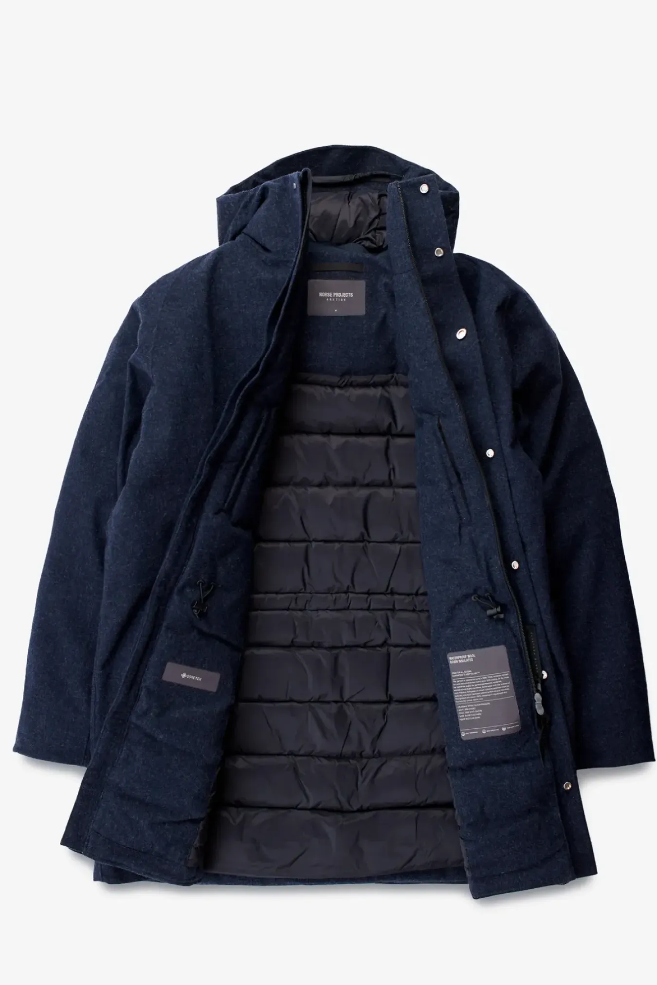 Norse Projects OUTERWEAR>Rokkvi 6.0 Gore-Tex Wool Down Jacket